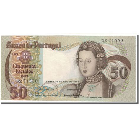 593163 Banknote Portugal 50 Escudos 1968 05 28 KM 174a UNC EBay