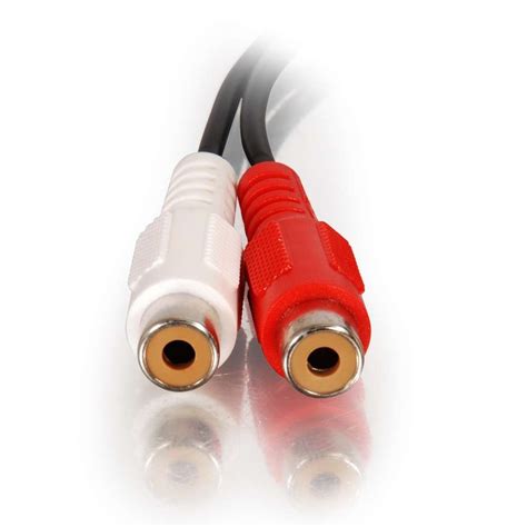 6ft (1.8m) One 3.5mm Stereo Male to Two RCA Stereo Female Y-Cable ...