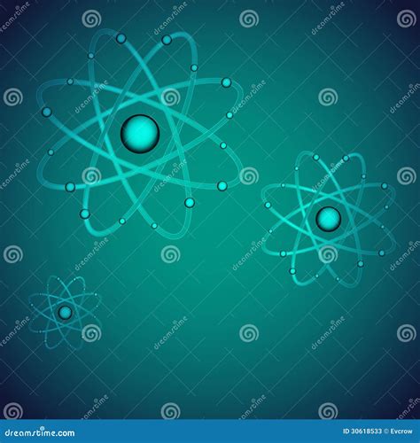 Atom Background Shining Nuclear Model Atoms And Electrons Physics