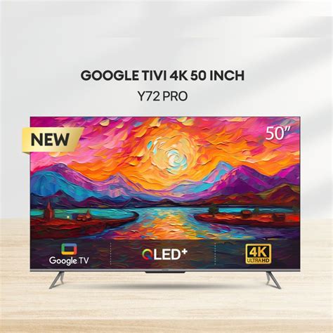 Google TV 50inch 4K QLED COOCAA 50Y72 PRO điều khiển bằng giọng nói 2