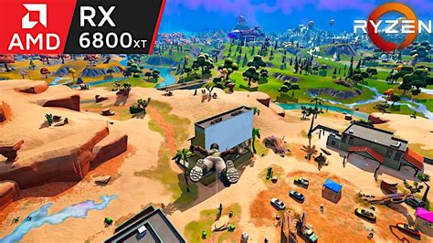 Fortnite RX 6800 XT Ryzen 5 5600X 1440P DX12 Ray Tracing ON