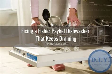 Fisher Paykel Dishwasher Keeps Draining How To Fix Ready To Diy