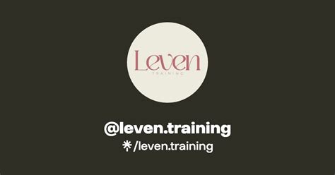 Leven Training Linktree