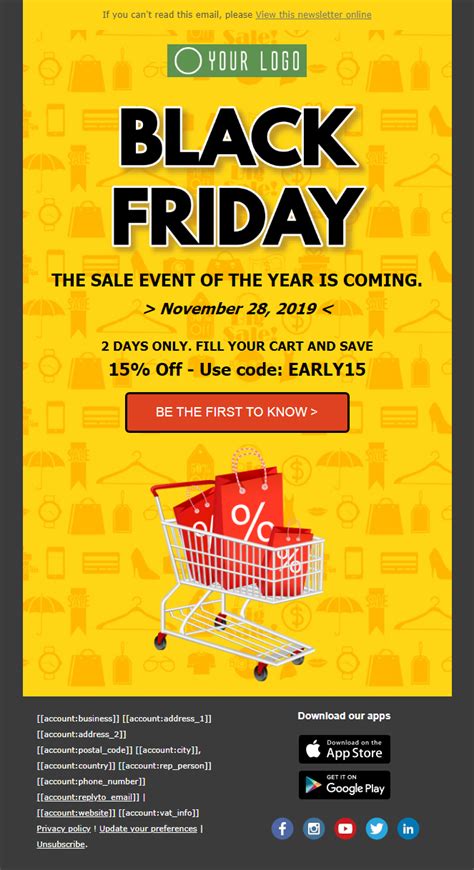 Black Friday Email Template Free