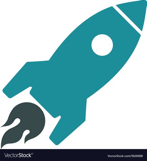 Rocket Launch Icon From Commerce Set Royalty Free Vector