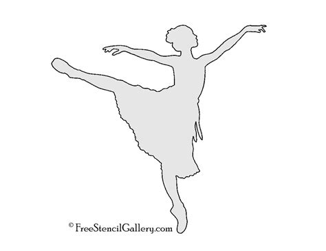 Ballerina Silhouette Stencil Free Stencil Gallery