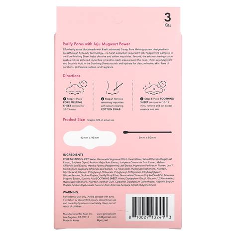 Rael Beauty Miracle Patch Blackhead Control 3 Step Pore Melting