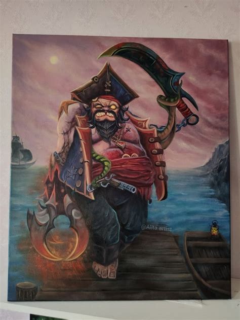 "Pudge" - art Dota 2 (40*50 cm) : r/DotA2