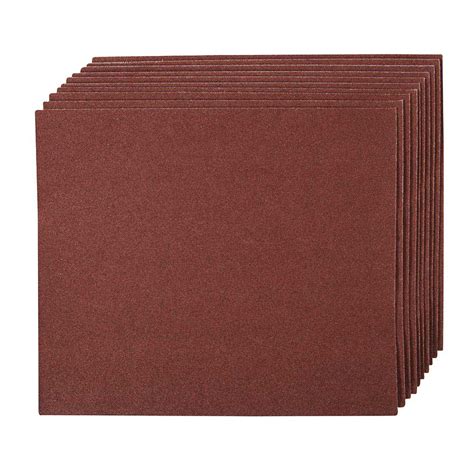 Silverline 399016 Emery Cloth Sanding Sheets 230 X 280mm 60 Grit 10pk