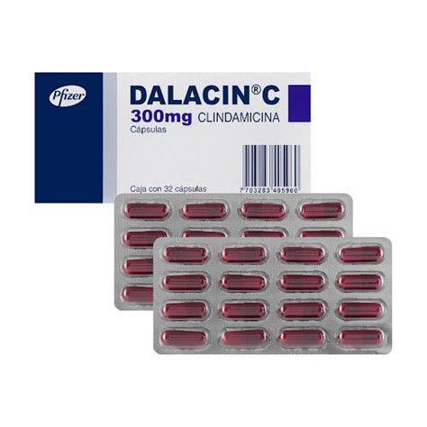 Dalacin C Clindamicina 300 mg Pfizer x 32 Cápsulas