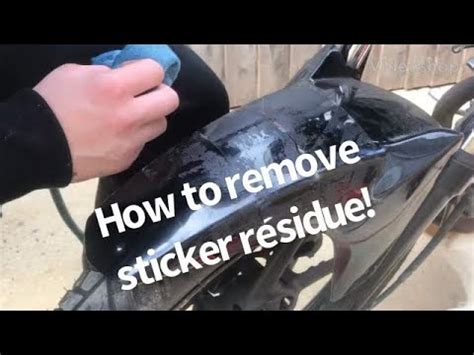 How To Remove Sticker Residue From Your Motorcycle Youtube