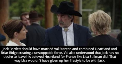 Heartland Confessions — Jack Bartlett Should Have Married Val Stanton