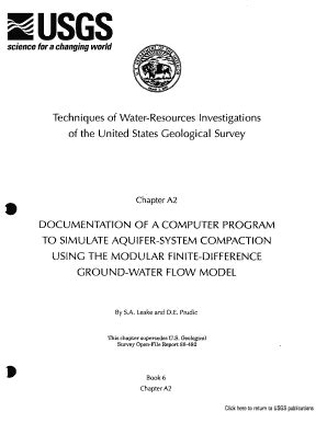 Fillable Online Pubs Usgs TWRI 6 A2 Documentation Of A Computer