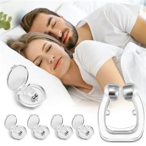 Breadeep Reusable Anti Snoring Devices Silicone Magnetic Nose Clip