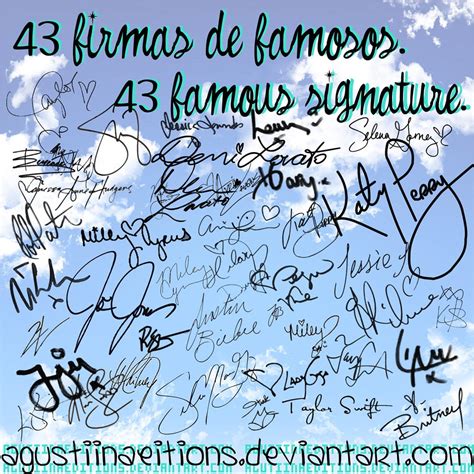 Firmas De Famosos Png Famous Signatures In Png By Aguustiinaeditions