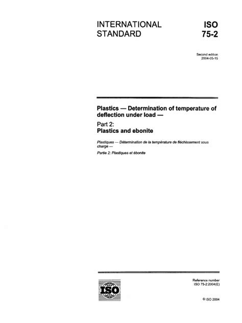 Iso 75-2 | PDF