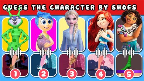 Guess Disney Character The Sing And Disney By Their Shoes Guess The Disney Song Disney Quiz