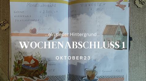 Wochenabschluss 1 Oktober 23 Umschlagmethode Budetplanung YouTube