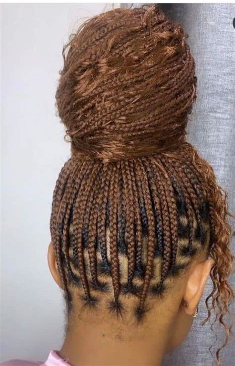 Top Bun Knotless Braids In 2024 Cornrows Natural Hair Cool Braid