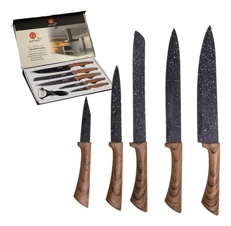 Kit De Facas Para Churrasco Cozinha Inox Profissional Chef Frete grátis