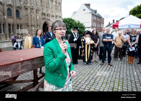 Exeter Devon Uk 1st September 2015 Molly Scott Cato Mep For The