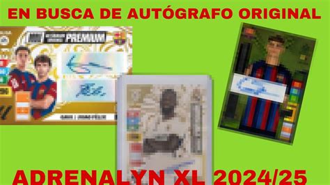 3 EN BUSCA DE AUTÓGRAFOS ORIGINAL ADRENALYN XL 2024 25 cromosdefutbol