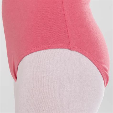 Girls Ballet Camisole Leotard Dark Pink Decathlon