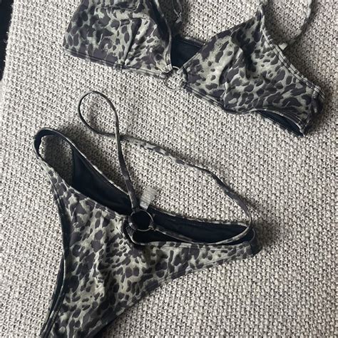 Leopard Print Bikini Set Bikini Sexy Leopard Depop