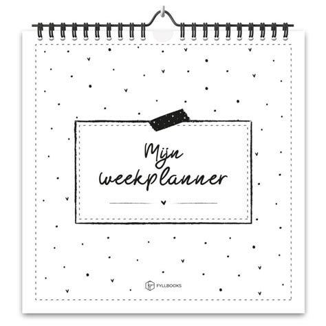 Fyllbooks Weekplanner Met Tijd A Kopen Invulboekjes Nl