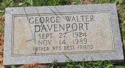 George Walter Davenport 1924 1989 Mémorial Find a Grave