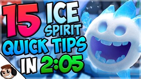 15 Quick Tips About Ice Spirit ️ Clash Royale Youtube