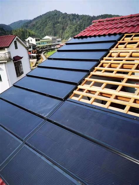 Solar Roofing Tiles Roof Architecture Roof Solar Panel A Frame House