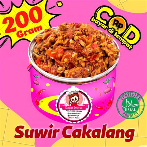 Jual 200 GRAM SAMBEL CAKALANG SAMBAL SUWIR TONGKOL TUNA FRESH SAMBEL