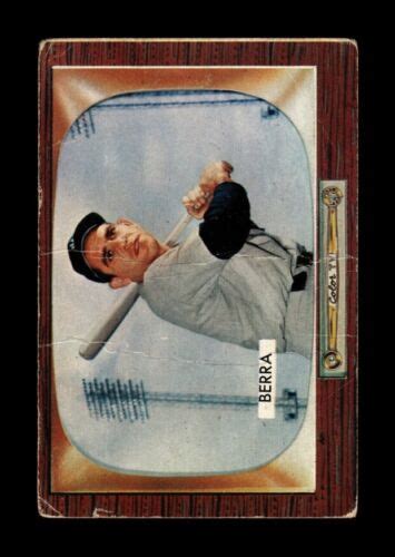 1955 Bowman Set Break 168 Yogi Berra LOW GRADE Crease GMCARDS EBay