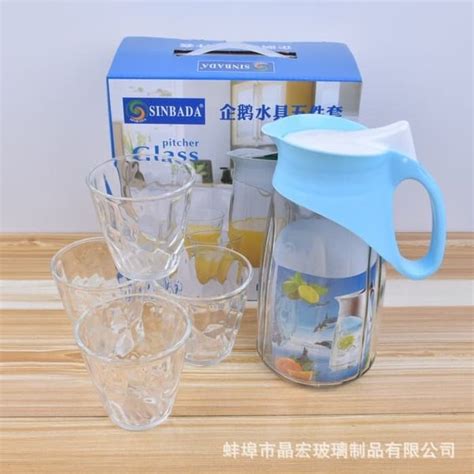 Jual Teko Set Termurah Pitcher Set Dengan 1 Teko Dan 4 Gelas Beling HS