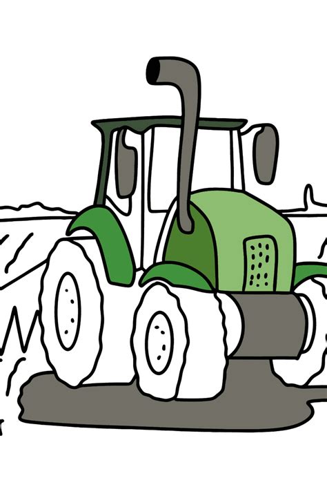 Tractor with Trailer coloring page ♥ Online or Printable for Free!