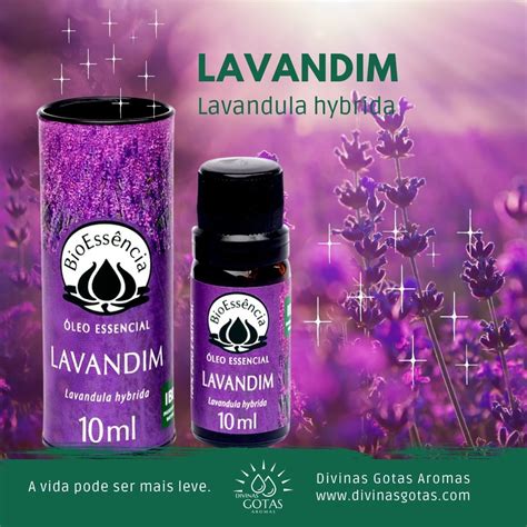 Óleo Essencial de Lavandim BioEssência 10ml Divinas Gotas Óleos