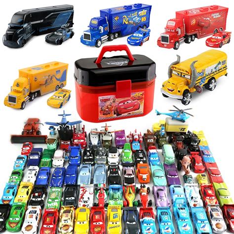 Pixar Cars 2 3 Toys Lightning McQueen Jackson Storm Mack Uncle Truck