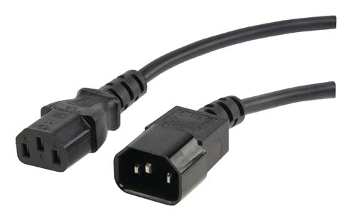 Cable De Extensi N De Alimentaci N Iec C Iec C Negro