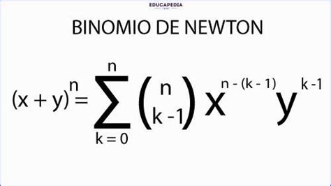 Binomio De Newton Ab N Curso Para La Unam