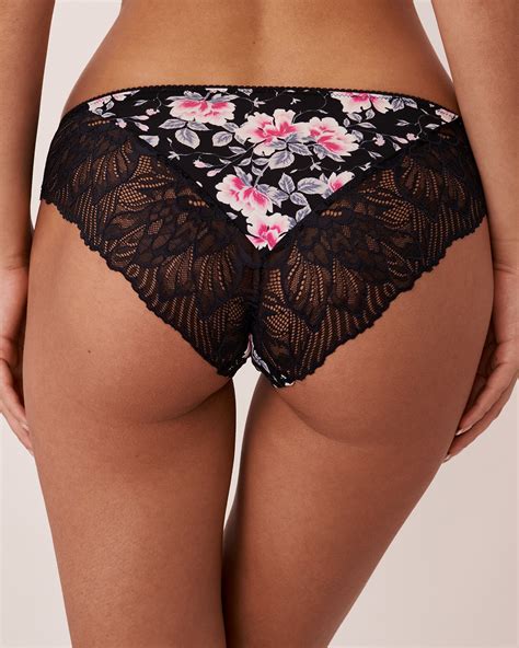 Microfiber And Lace Bikini Panty Wildflower La Vie En Rose