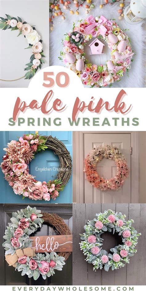 50 Light Pink Pastel Spring Wreath For Your Easter Front Door Artofit