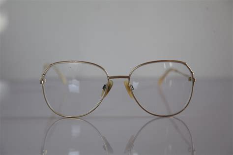 Menrad Eyewear Gold Frame Rx Able Clear Prescription Lens Eyeglass Frames