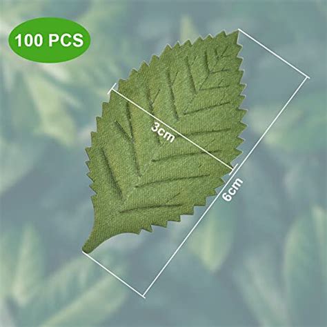 Pcs Artificial Silk Green Leaves Green Artificial Leaves Fake