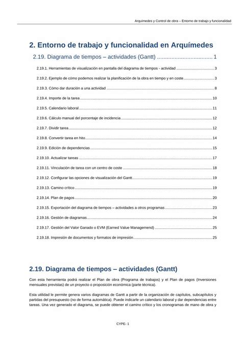 Pdf C Diagrama De Tiempos Actividades Gantt En Arqu Medes