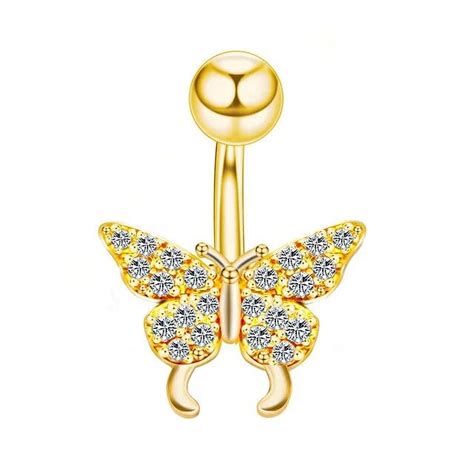 Aoxiang Pc Heart Sexy Belly Button Rings Navel Piercing Stainless