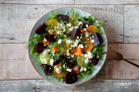 Wortel Zoete Aardappel Pastinaak En Bietsalade Culinea Nl