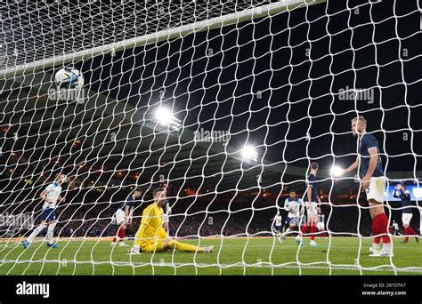 Englands Jude Bellingham Scores His Sides Second Goal During The