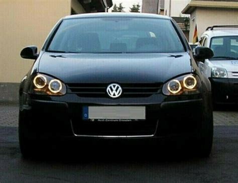 LED Angel Eyes Scheinwerfer für VW Golf 5 03 09 schwarz Ihr Partner