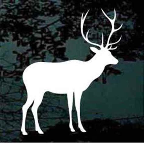 Buck Deer Silhouette Decals & Car Window Stickers | Decal Junky